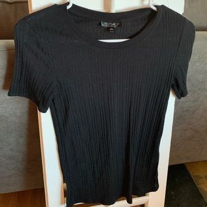 TopShop black ribbed tee